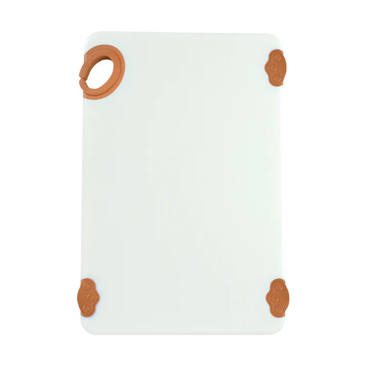 STATIK BOARD Cutting Boards, Colored - 12 x 18 / White/Brown