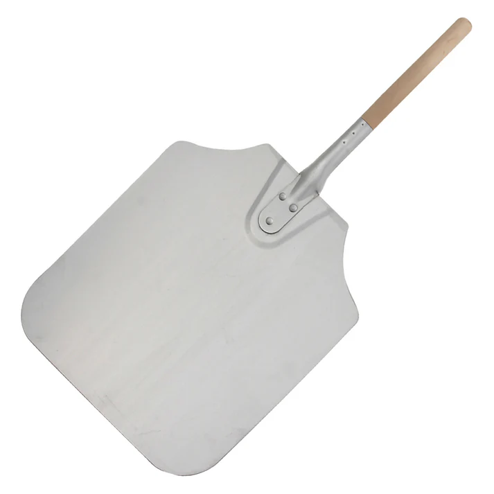 26" Long Aluminum Pizza Peel with Blade / 14" x 16"