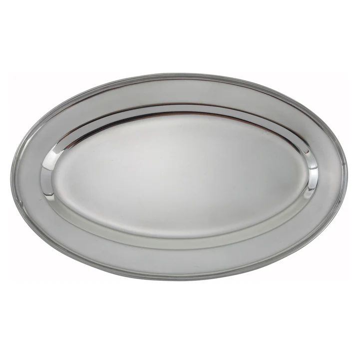  Oval Platter, Stainless Steel / 20"