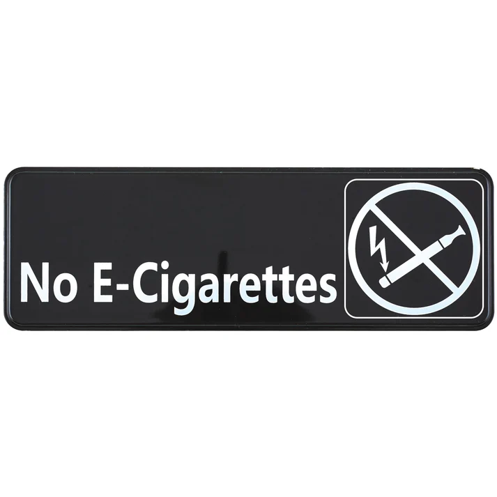 Information Signs 3"x 9" / No E-Cigarettes