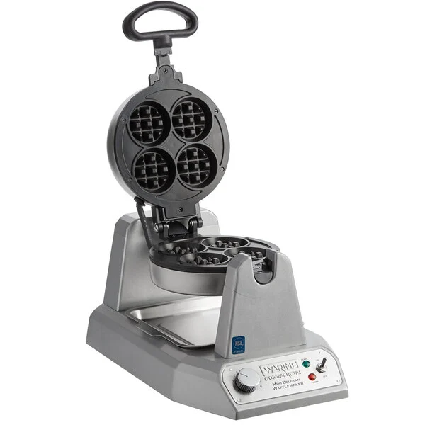 Waring WMB400X Mini Belgian Waffle Maker - 120V, 1200W