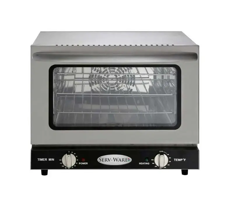 Serv-Ware ECO-21 Countertop Electric Convection Oven, Quarter Size, (3) Racks, 120V 