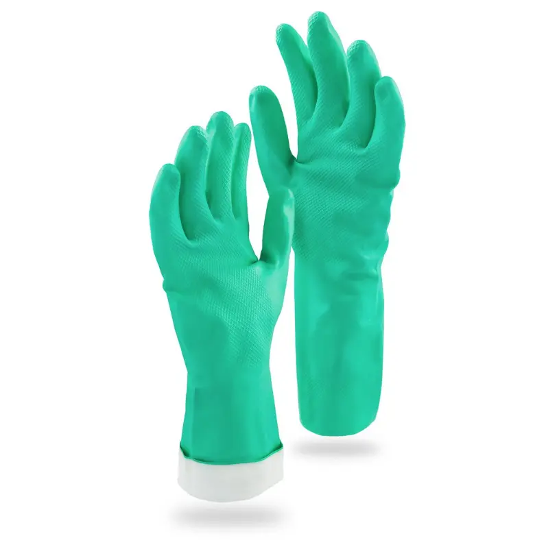 LIBMAN 1318 Heavy-Duty Reusable Nitrile Gloves - Medium 
