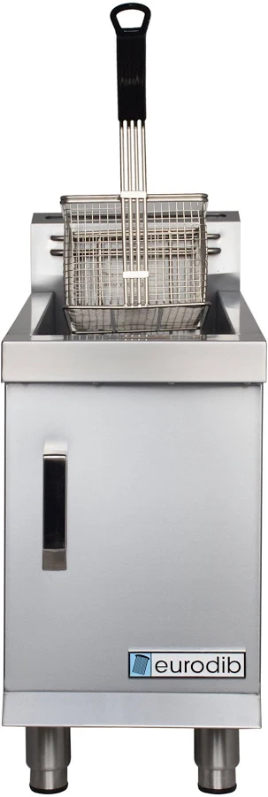 Eurodib TCF15L Full Pot Countertop Gas Fryer w/ 15 lbs Capacity, 1 Basket, 2 Burners, LP Gas, 26.500 BTU 