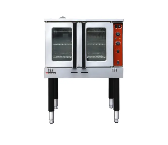 Cookline CV100-SGL Single Deck Full Size Natural Gas Convection Oven - 60,000 BTU 