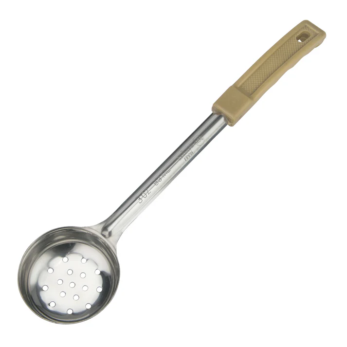 Winco Prime One-Piece Stainless Steel Portioners - Perforated, 3 oz