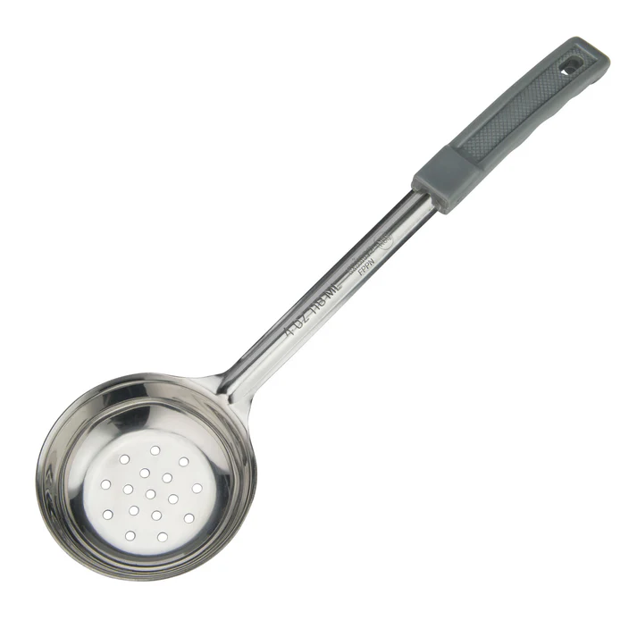 Winco Prime One-Piece Stainless Steel Portioners - Perforated, 4 oz