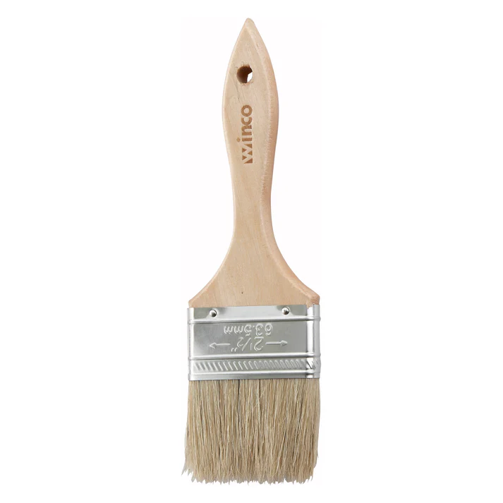  Pastry/Basting Brush with Metal Ferrule - 2-1/2" Flat