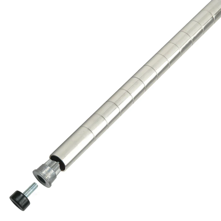 Wire Shelf Post, Chrome-Plated - 54"