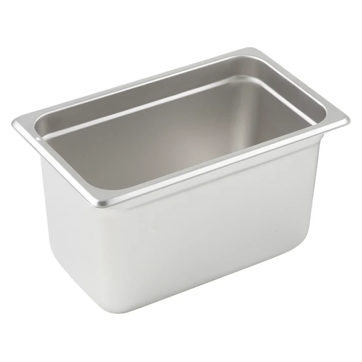  Anti-Jam Steam Pan, 23 Gauge Stainless Steel - 1/4, 6"