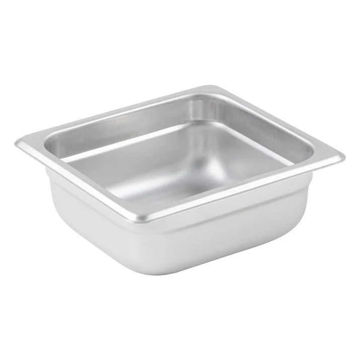 Anti-Jam Steam Pan, 24 Gauge Stainless Steel - 1/6, 2-1/2"