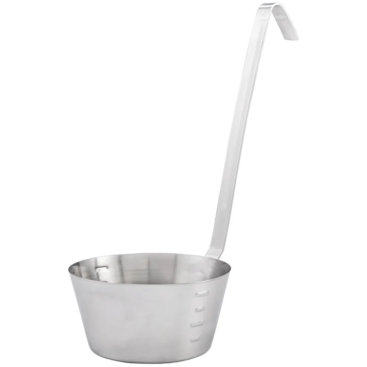 1 Qt Stainless Steel Hooked Handle Dipper