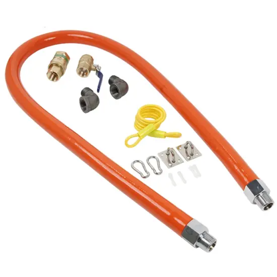 Gas Hose Connector w/ Orange Exterior
