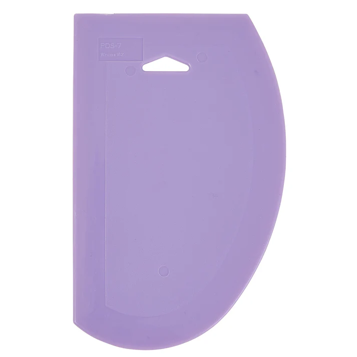 Allergen-Free Plastic Dough Scrapers, 7-1/2" x 4-3/4", 6pcs/pk