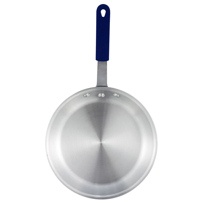 Aluminum Fry Pan, Gladiator, Natural Finish - 14" Dia with Silicone Sleeve
