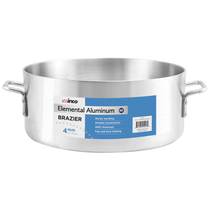 Elemental Aluminum Brazier, 4mm - 18 Quart