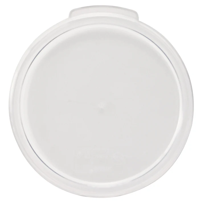  Round Storage Container Cover, Clear Polycarbonate - 2 | 4 Quart