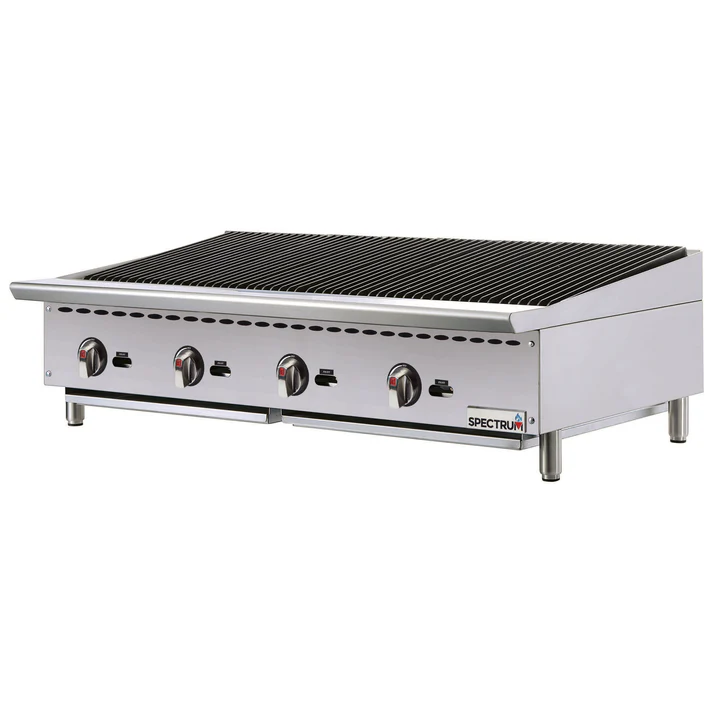 Spectrum Gas Charbroiler, 48" Wide, Natural / LP