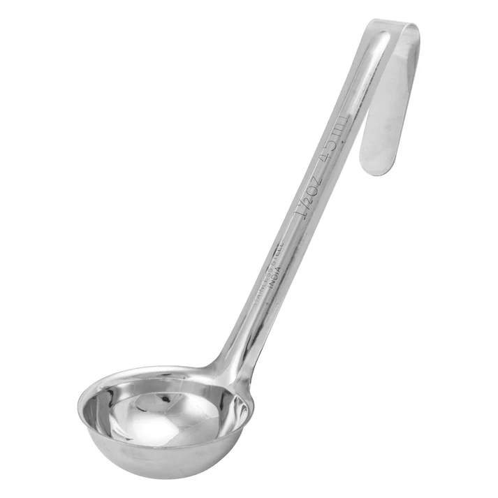 One-Piece Stainless Steel Ladle with 6" Handle - 1-1/2 oz