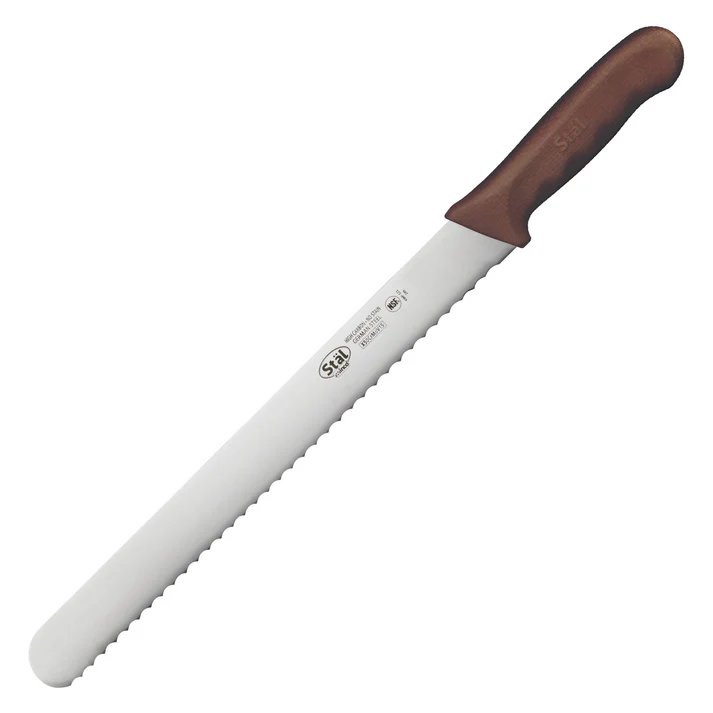 Stäl 12" Wavy Edge Slicer - Brown