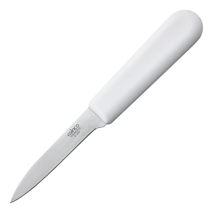 Paring Knife, White Polypropylene Handle