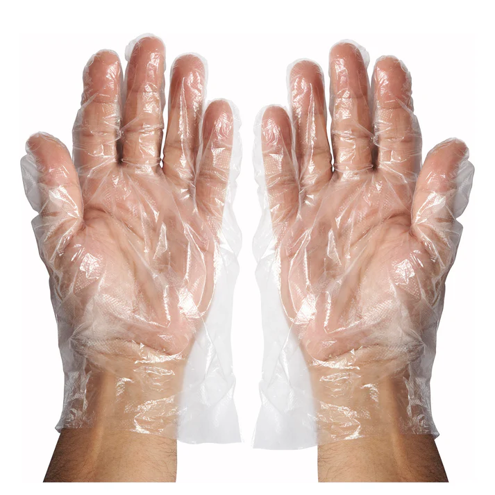 Disposable Gloves, PE Textured, LRG, 500pcs/box