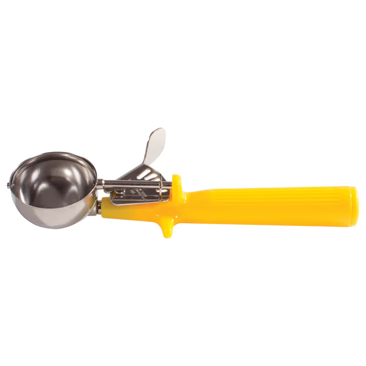 Winco Prime 18/8 Stainless Steel One-Piece Thumb Press Disher - 20