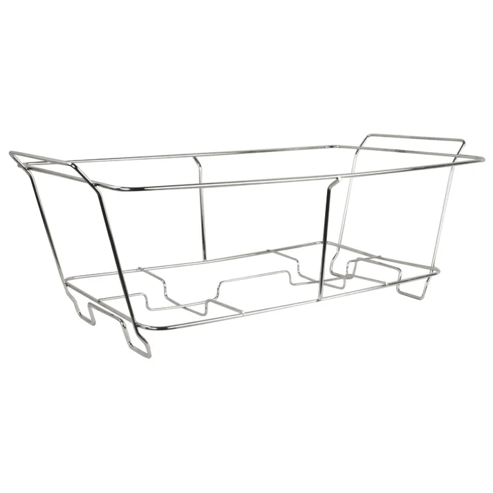 Wire Stand for Full Size Foil Steam Pans with Supports for 2 Fuel Cans
