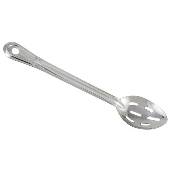  Winco Prime One-piece Stainless Steel Basting Spoon, NSF - Slotted, 13"
