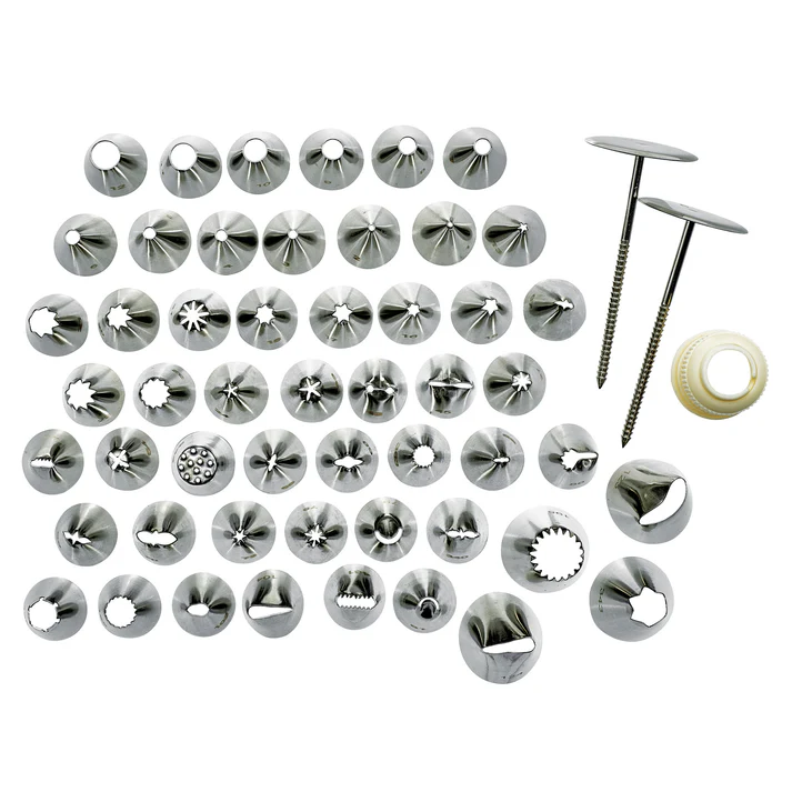 Cake Decorating Set, 52 Tips, Stainless Steel