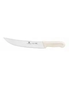 Cimeter Steak Knife, 9-1/2" Blade, White Polypropylene Handles, German Steel, NSF