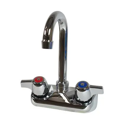 Standard Duty Wall-Mounted Faucet ; 4 centers 3-1/2" Swing Spout 