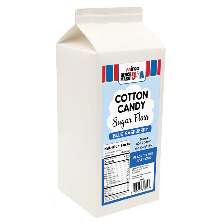 BenchmarkUSA 3-1/4 lb Cotton Candy Floss / Blue Rasp