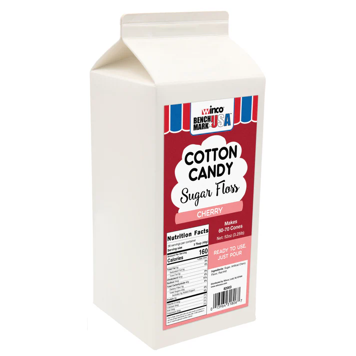 BenchmarkUSA 3-1/4 lb Cotton Candy Floss / Cherry