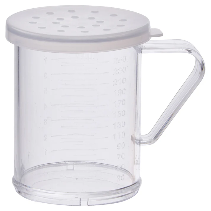 Dredge with 3 Clear Snap-on Lids / Large Holes