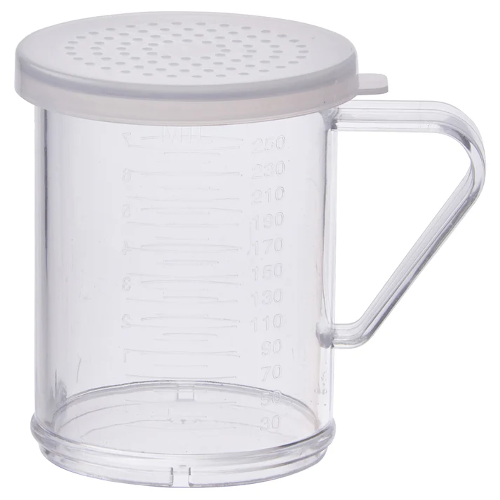Dredge with 3 Clear Snap-on Lids / Medium Holes
