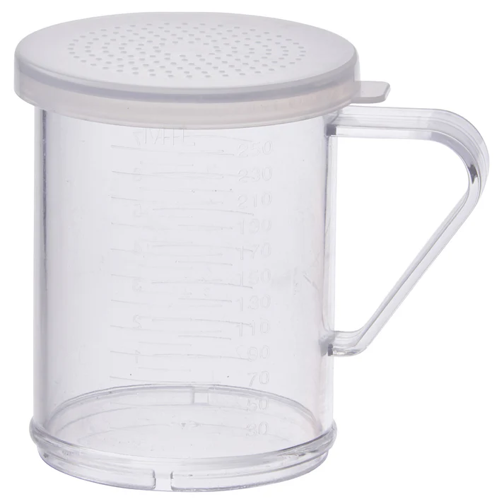 Dredge with 3 Clear Snap-on Lids / Small Holes