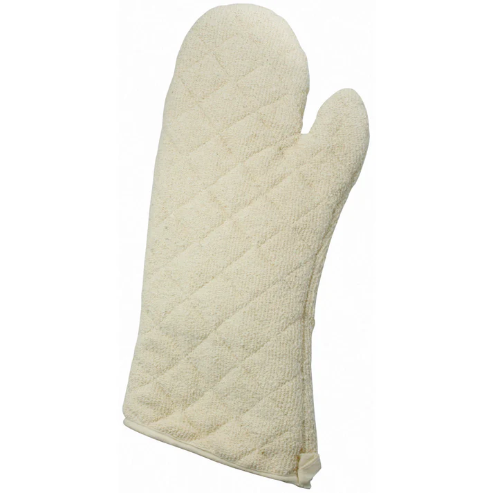 Oven Mitt, Terry Cloth, Silicone Lining / 17"