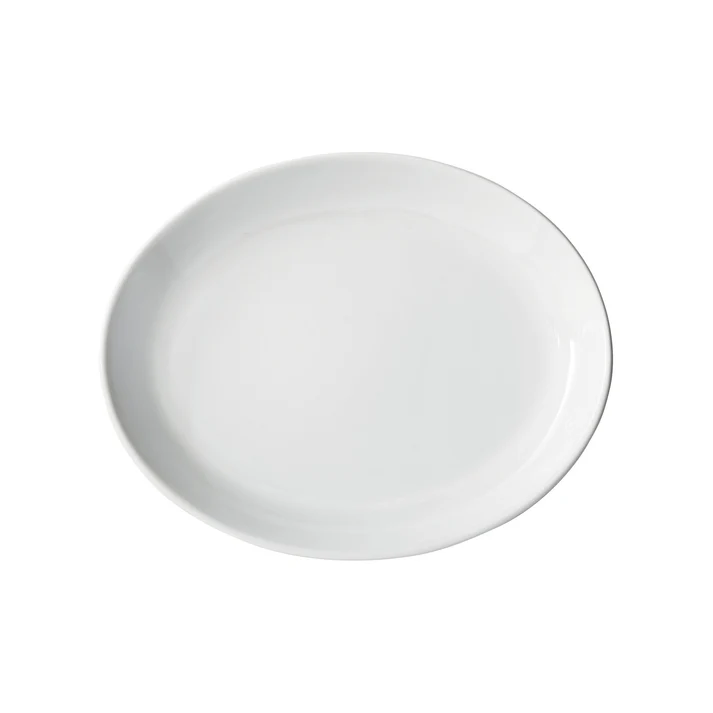 Brechia Coupe Oval Platter,  White Porcelain, 24 Pieces/Case / 10-1/2"