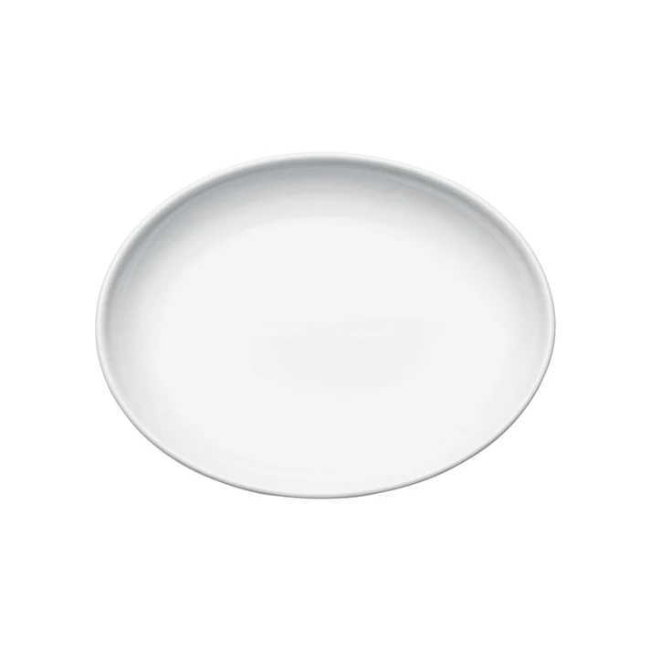Brechia Coupe Oval Platter,  White Porcelain, 24 Pieces/Case / 11-1/2"