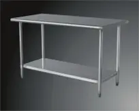 Work Table 18GA.430S/S Flat Top Shelf                                                                                                 18GA / 30" x 24"