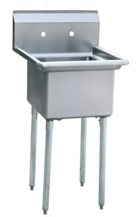 L&J LJ1416-1 19" 1 Compartment Sink / No Drainboard