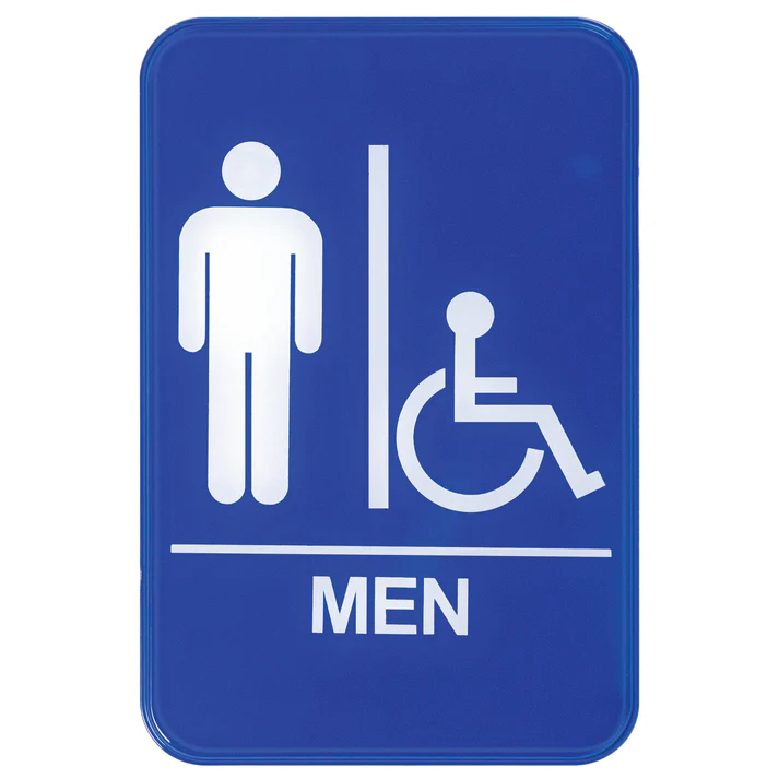 Information Signs 6"x 9" / Men