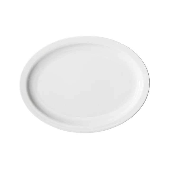 Birkhall Oval Platter with Narrow Rim, White Porcelain, 12 Pieces/Case / 11-1/2" L