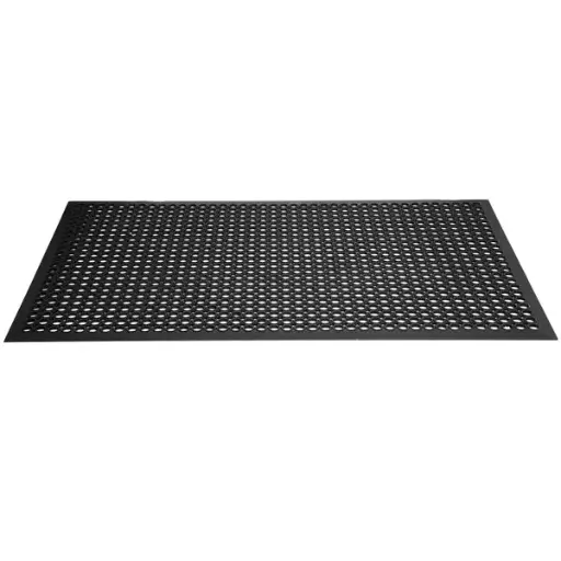 [RM-02] Restaurant Mat: 3ft x 5ft x 1/2; Black Color 