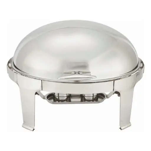 [603] Madison Collection 8 Quart Oval Roll-Top Chafer, Heavyweight