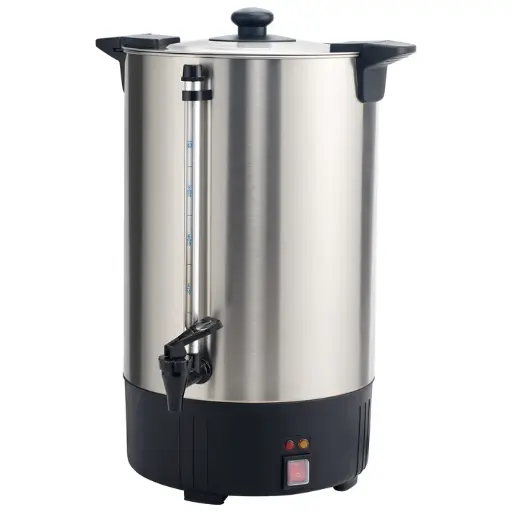 [ECU-100A-I] Electric Stainless Steel Coffee Urn - 100-Cup (16L) International