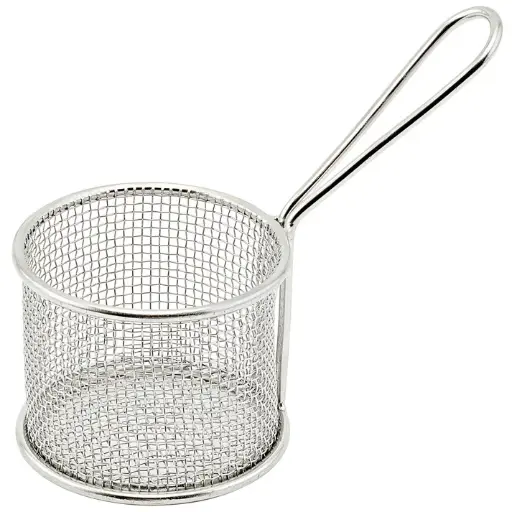 [FBM-32R] Mini Serving Basket - Round, 3-3/4"Dia x 2-7/8"H