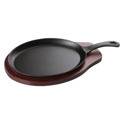[FS-2] Cast Iron Fajita Server 2-Piece Set