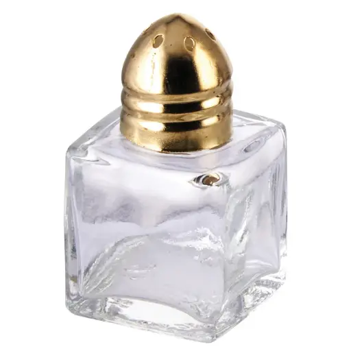 [G-101] Square Shaker, 1/2 oz - Brass